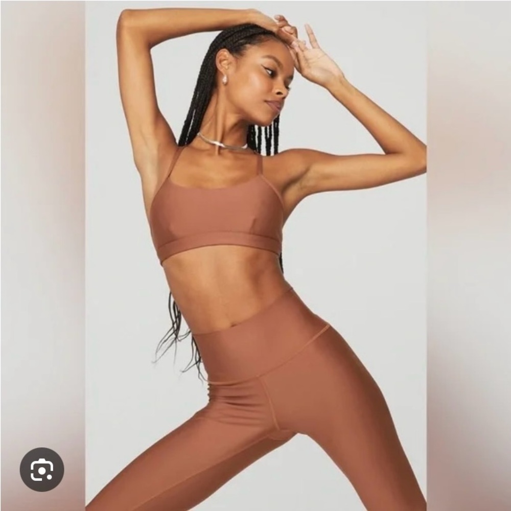 Alo Airlift High Waist 7/8 Leggings in Rust - size Small